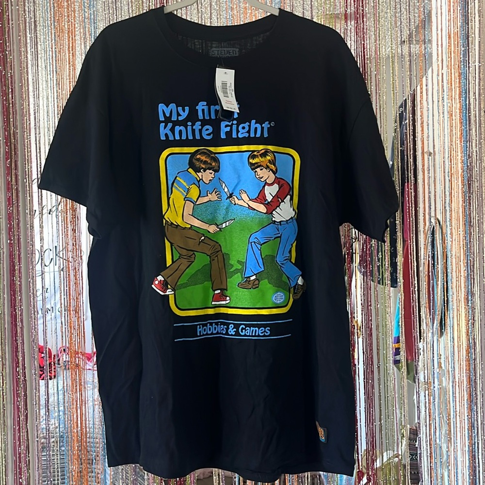 Steven Rhodes Spencer’s t shirt - my first knife fight